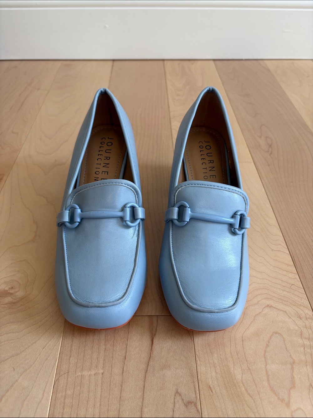 Journee Collection Powder Blue Classic Bit Loafers